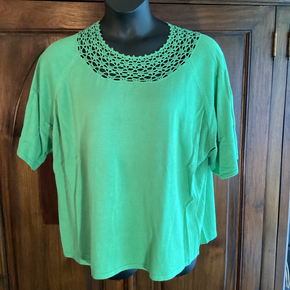 Requirements Woman, very pretty kinda mint color with gorgeous neckline detail